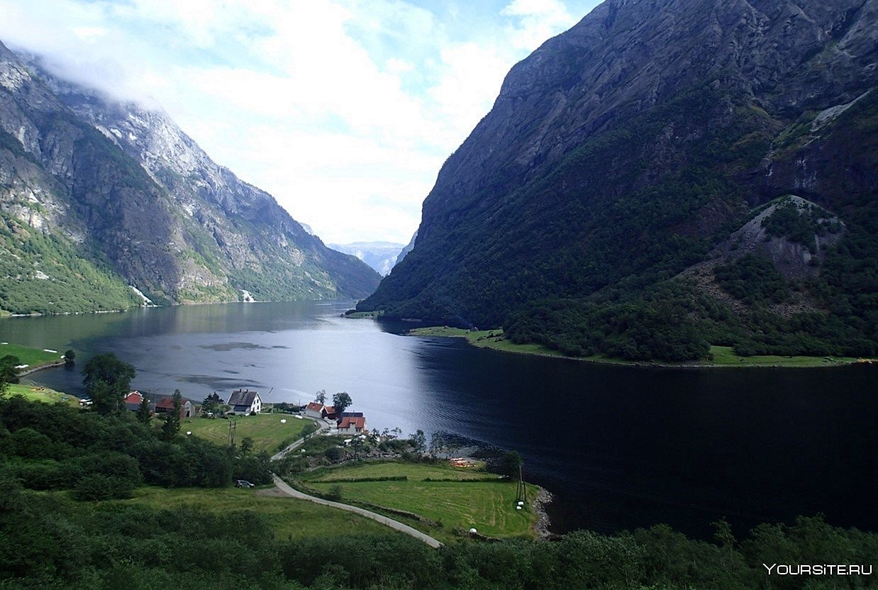 Деревня Флом Норвегия