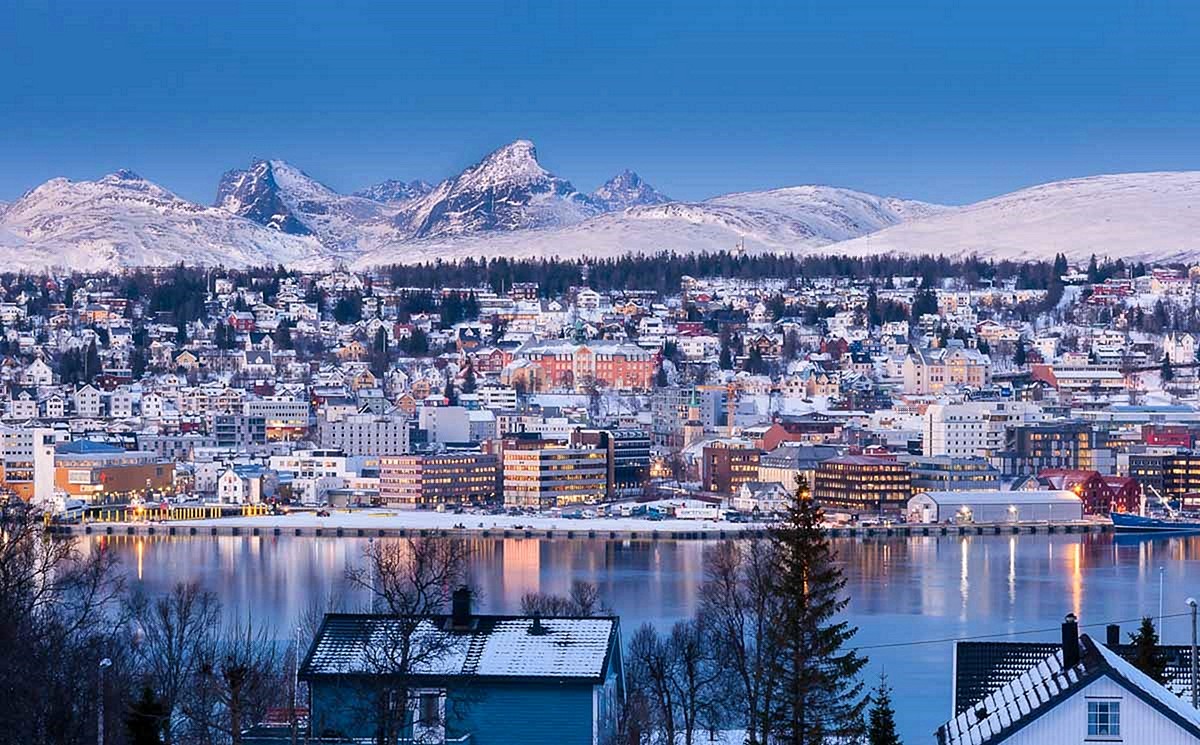 Город Тромсо в Норвегии