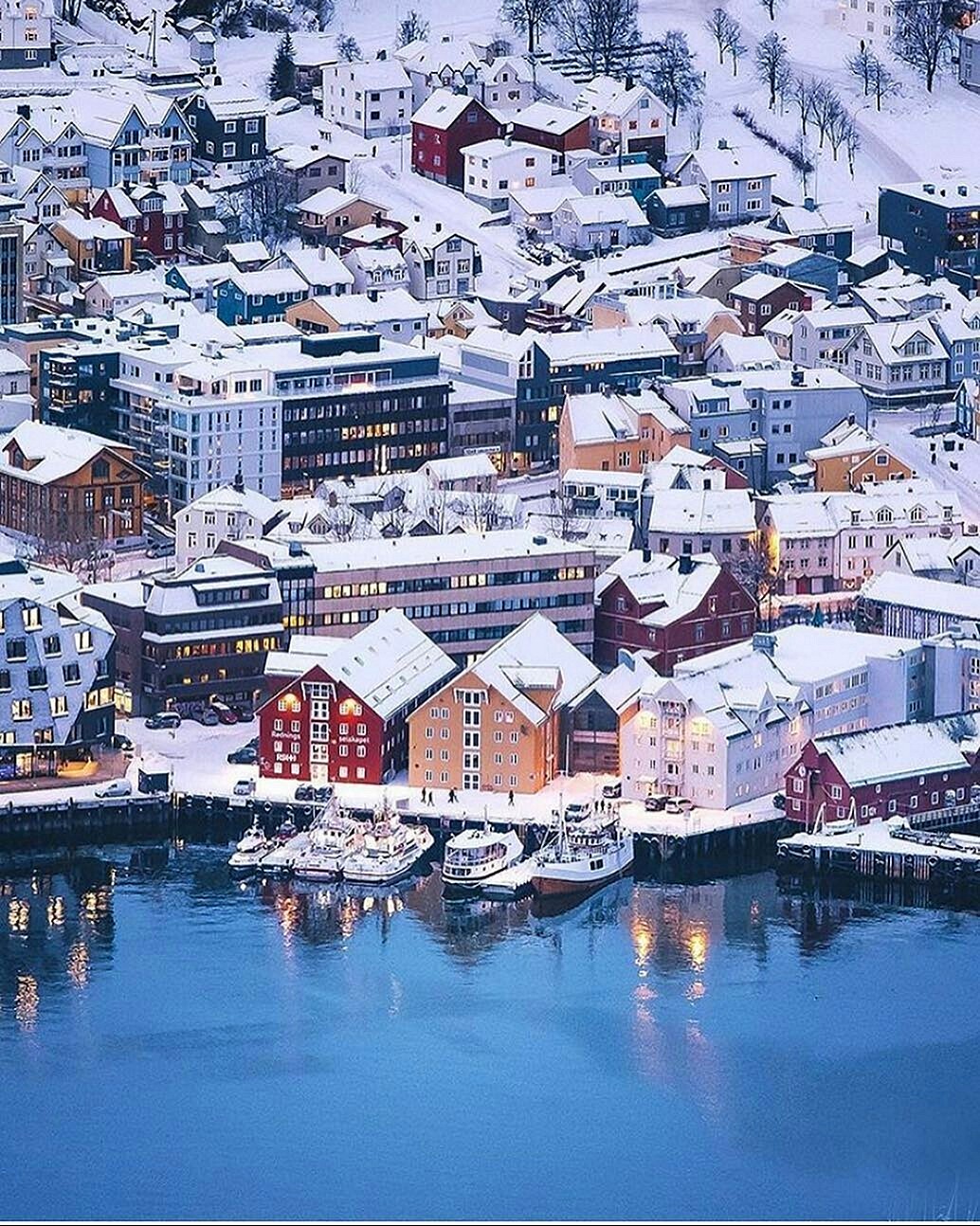 Город Тромсо в Норвегии