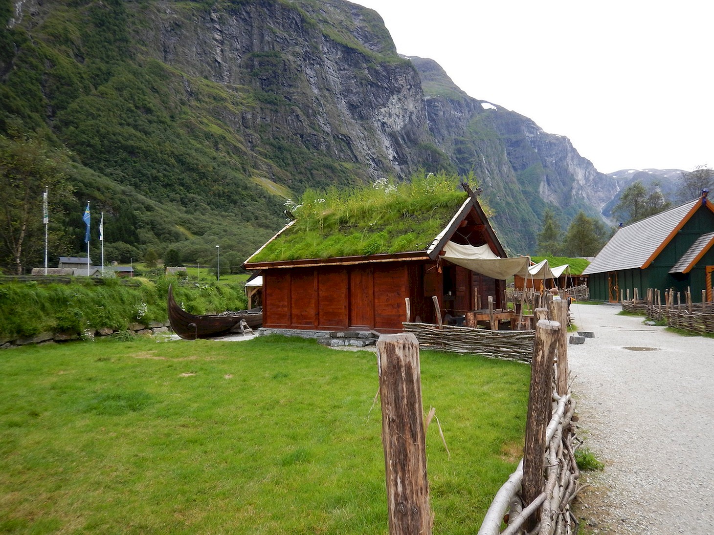Гудванген Норвегия деревня викингов