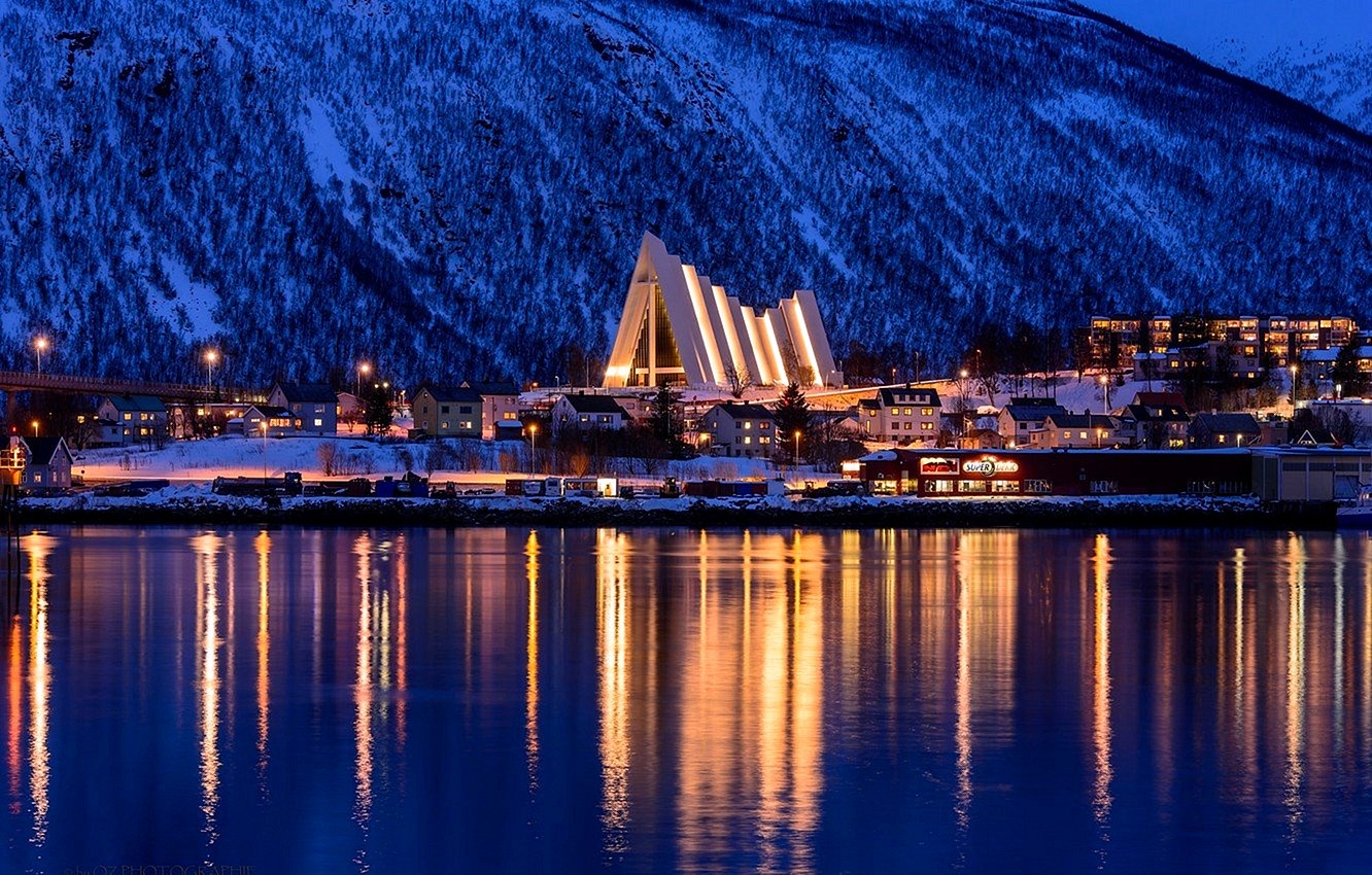 Тромсё Норвегия зимой