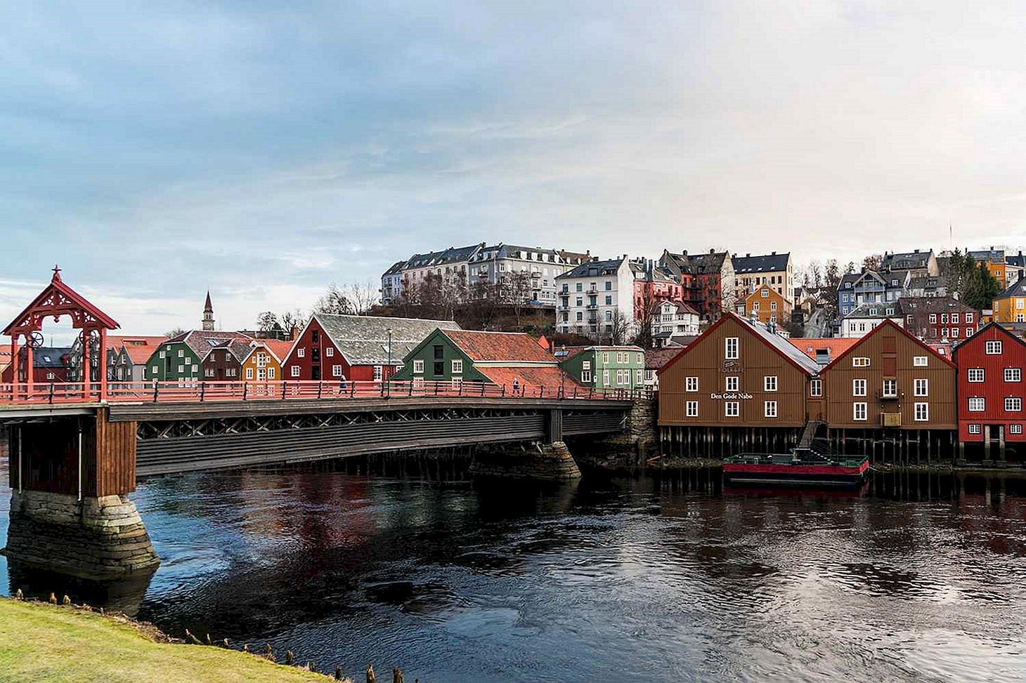 Тронхейм Норвегия старый город