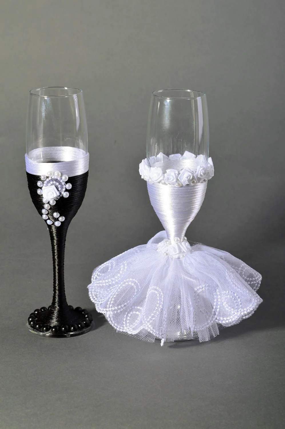 Как сделать свадебные бокалы своими руками, советы по созданию свадебных бокалов