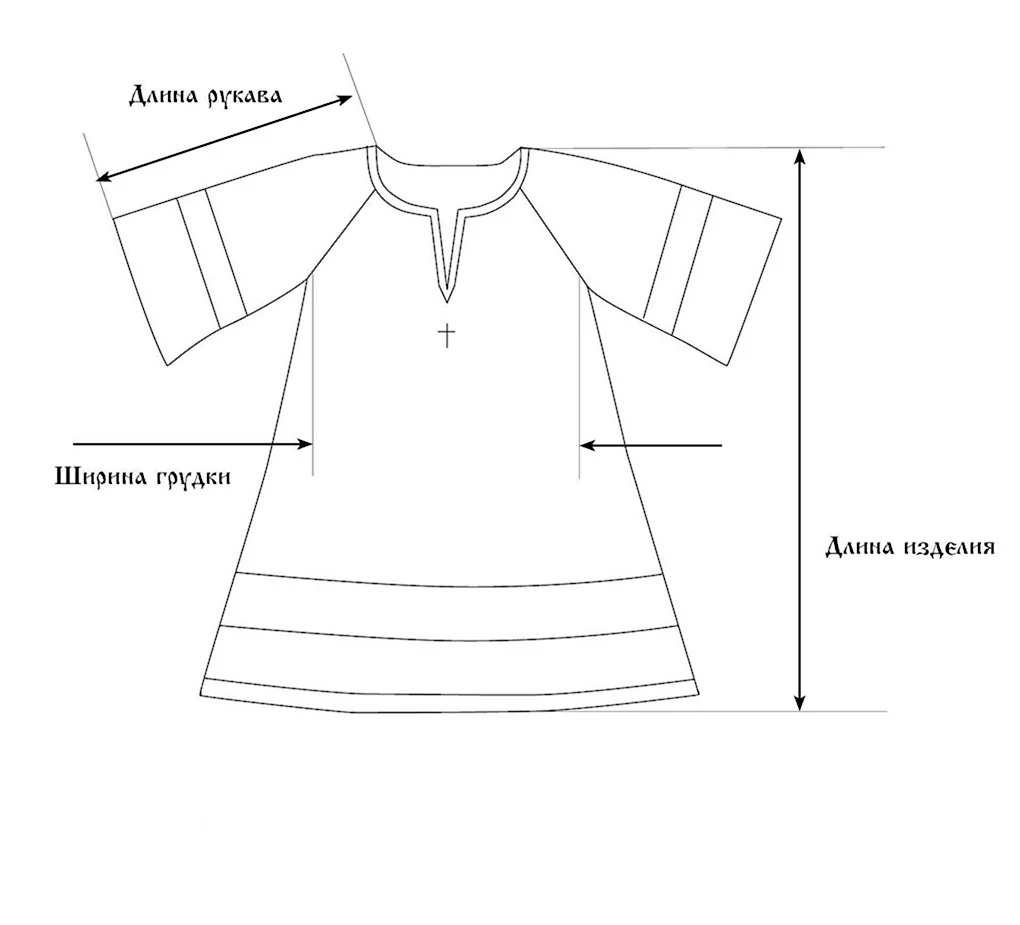 Бесплатная выкройка Крестильная рубашка от Екатерины Измайловой