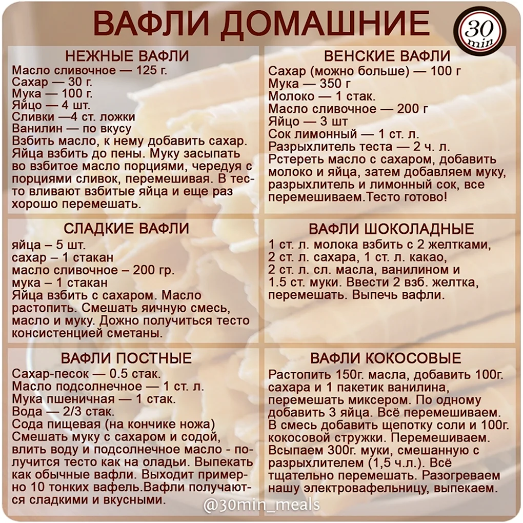 Вафли на ряженке в вафельнице (25 фото)