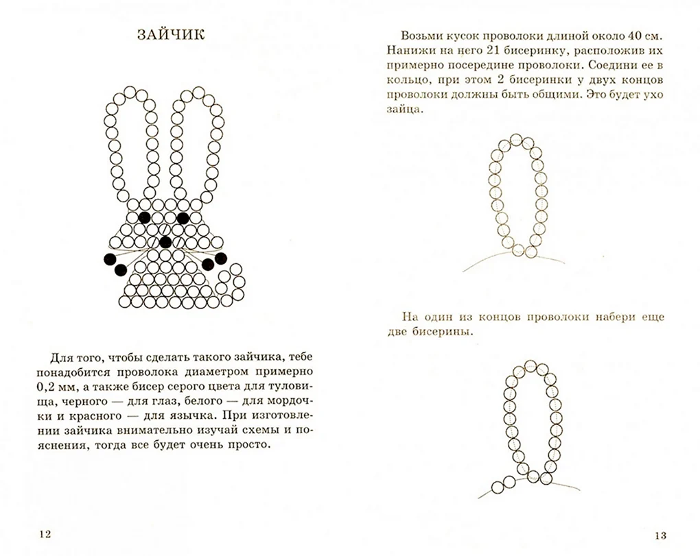 Зайка из бисера кольцо (41 фото)