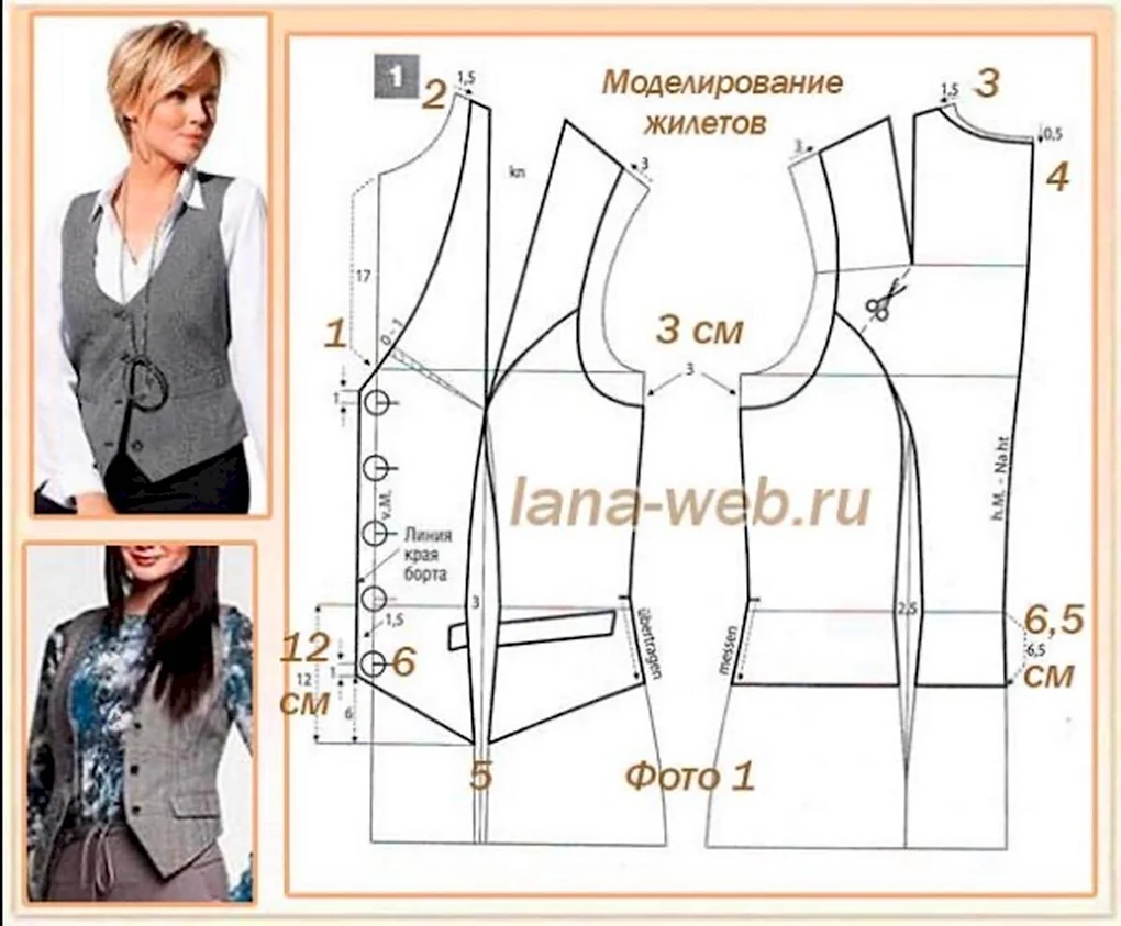 Выкройки женских жилетов